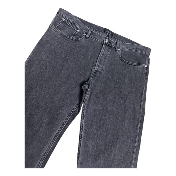 APC Luxury Designer Japanese Streetwear Grey Black Denim Jeans Mens 36x36 - Picture 4 of 7